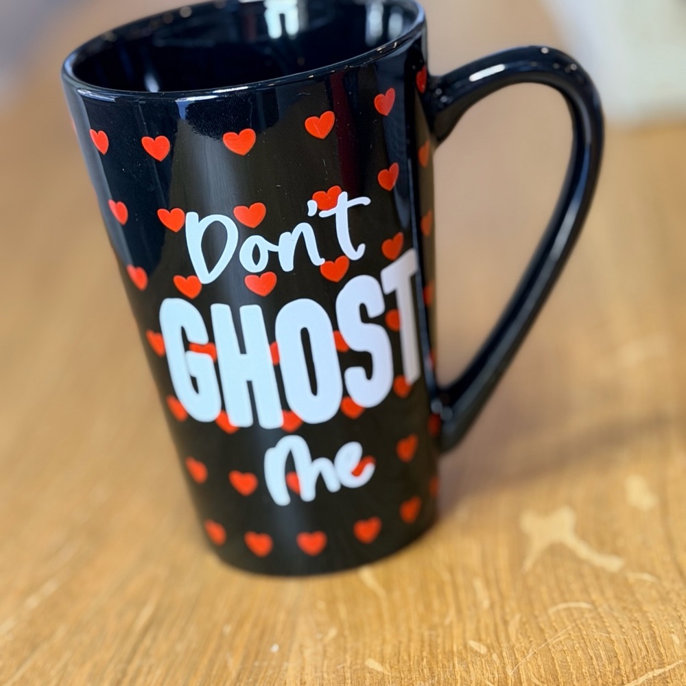 Black and Red Heart Mug